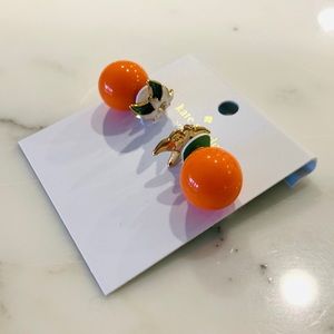 New Kate Spade Orange Blossom Stud Earrings